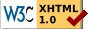 Valid XHTML 1.0 Transitional